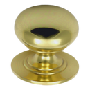 Prima - Victorian Solid Cabinet Cupboard Knob - Unlacquered Brass - UNL140D