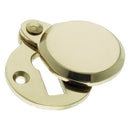 Prima - Covered Heavy Door Keyhole Escutcheon 42mm x 33mm - Unlacquered Brass - UNL624