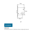 Eurospec - Universal Replacement 3 Euro Profile Deadlock (Security) - Satin Stainless Steel - URED5030SSS - Choice Handles
