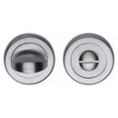 Heritage Brass Thumbturn & Emergency Release  for Bathroom & Bedroom Doors  Satin Chrome finish - V0678-SC - Choice Handles