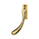 Heritage Brass Left-Handed Espagnolette Handle Ball Design Polished Brass finish - V1009L-LH-PB - Choice Handles