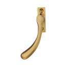 Heritage Brass Left-Handed Espagnolette Handle Ball Design Satin Brass finish - V1009L-LH-SB - Choice Handles