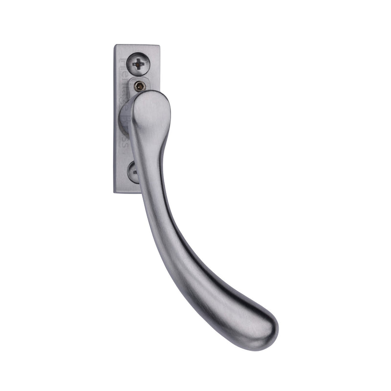 Heritage Brass Right-Handed Espagnolette Handle Ball Design Satin Chrome finish - V1009L-RH-SC - Choice Handles