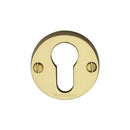 Heritage Brass Euro Profile Cylinder Escutcheon Polished Brass finish - V1012-PB - Choice Handles