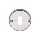 Heritage Brass Keyhole Escutcheon Polished Chrome finish - V1014-PC - Choice Handles
