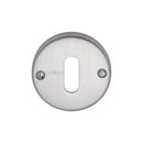 Heritage Brass Keyhole Escutcheon Satin Chrome finish - V1014-SC - Choice Handles