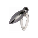 Heritage Brass Covered Keyhole Oval Polished Nickel finish - V1022-PNF - Choice Handles