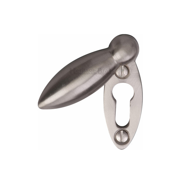 Heritage Brass Covered Keyhole Oval Satin Nickel finish - V1022-SN - Choice Handles