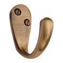 Heritage Brass Single Robe Hook Antique finish - V1040-AT - Choice Handles