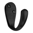 Heritage Brass Single Robe Hook Matt Black finish
 - V1040-BKMT
