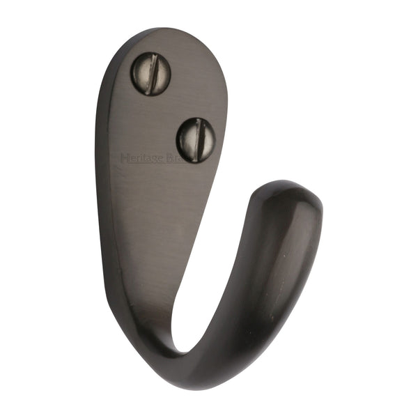 Heritage Brass Single Robe Hook Matt Bronze finish - V1040-MB - Choice Handles