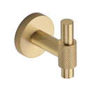 Heritage Brass Knurled Bar Hook-Satin Brass Finish - V1042-SB