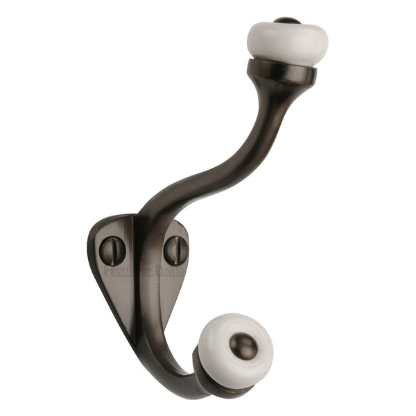 Heritage Brass Hat & Coat Hook Matt Bronze Finish - V1048-MB - Choice Handles