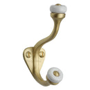 Heritage Brass Hat & Coat Hook Satin Brass Finish - V1048-SB - Choice Handles