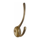 Heritage Brass Hat & Coat Hook Polished Brass finish - V1050-PB - Choice Handles