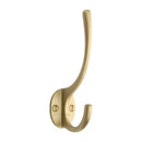 Heritage Brass Hat & Coat Hook Satin Brass finish - V1050-SB - Choice Handles