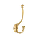 Heritage Brass Ball Hat And Coat Hook Satin Brass finish
 - V1052-SB