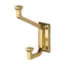 Heritage Brass Rectangular Hat and Coat Hook Polished Brass finish
 - V1053-PB