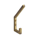 Heritage Brass Square Double Robe Hook Antique Brass finish - V1055-AT