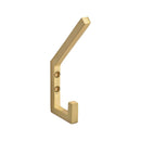 Heritage Brass Square Double Robe Hook Satin Brass finish - V1055-SB