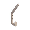 Heritage Brass Square Double Robe Hook Satin Nickel finish - V1055-SN