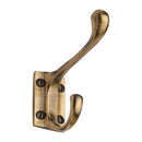 Heritage Brass Hat & Coat Hook Antique finish - V1056-AT - Choice Handles