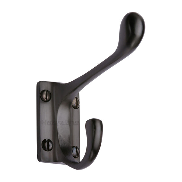 Heritage Brass Hat & Coat Hook Matt Bronze finish - V1056-MB - Choice Handles