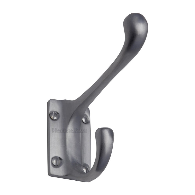 Heritage Brass Hat & Coat Hook Satin Chrome finish - V1056-SC - Choice Handles