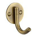 Heritage Brass Single Robe Hook Antique Finish - V1064-AT - Choice Handles