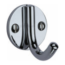 Heritage Brass Single Robe Hook Polished Chrome finish - V1064-PC - Choice Handles