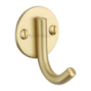 Heritage Brass Single Robe Hook Satin Brass Finish - V1064-SB - Choice Handles