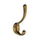 Heritage Brass Classic Hat &amp; Coat Hook Antique Brass finish
 - V1068 142-AT