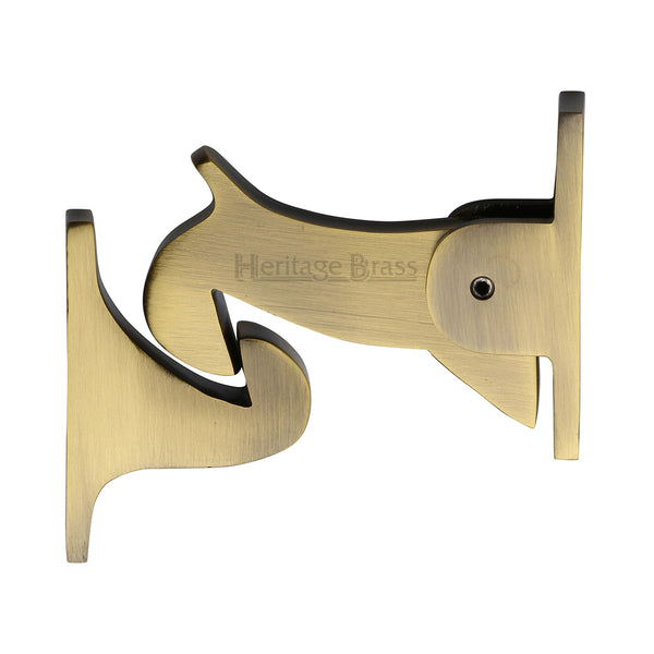 Heritage Brass Door Holder Gravity Design Antique Finish - V1074-AT