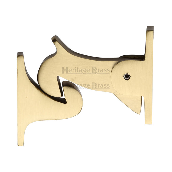 Heritage Brass Door Holder Gravity Design Satin Brass Finish - V1074-SB