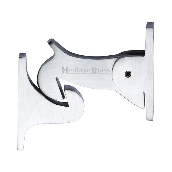 Heritage Brass Door Holder Gravity Design Satin Chrome Finish - V1074-SC