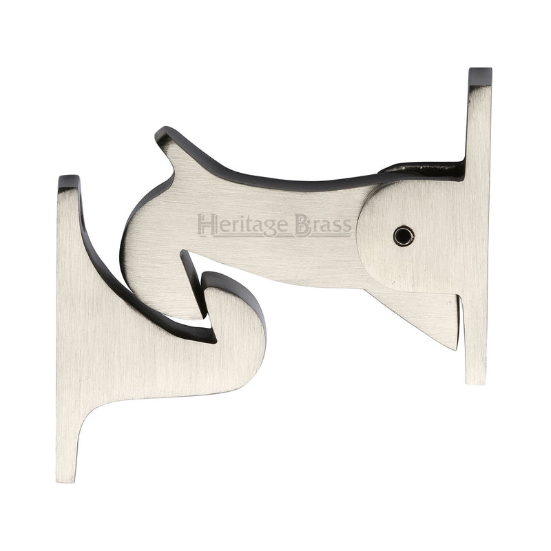 Heritage Brass Door Holder Gravity Design Satin Nickel Finish - V1074-SN