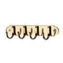 Heritage Brass Coat Hooks on Plate Polished Brass finish - V1079-PB - Choice Handles