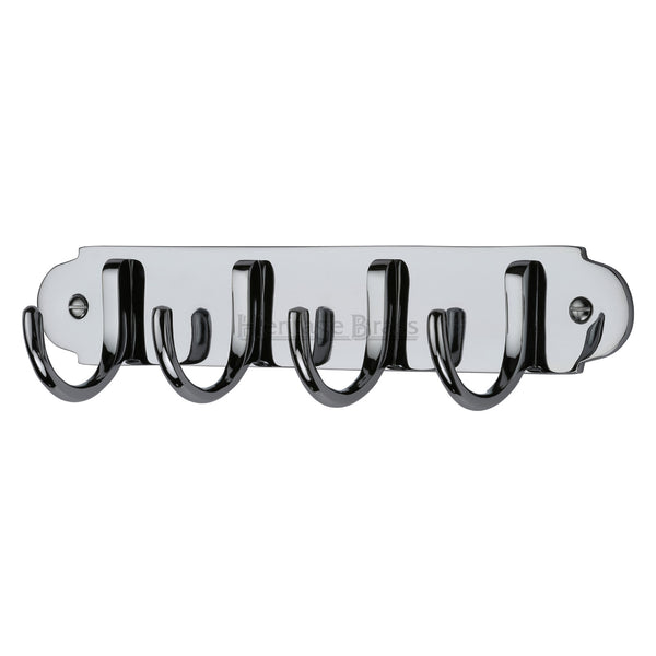 Heritage Brass Coat Hooks on Plate Polished Chrome finish - V1079-PC - Choice Handles