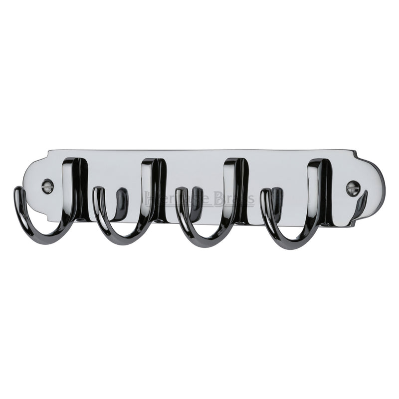 Heritage Brass Coat Hooks on Plate Polished Chrome finish - V1079-PC - Choice Handles