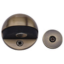 Heritage Brass Round Shielded Floor Mounted Magnetic Door Stop Antique Brass finish
 - V1080 MAG-AT