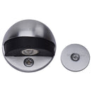 Heritage Brass Round Shielded Floor Mounted Magnetic Door Stop&nbsp;Satin Chrome finish
 - V1080 MAG-SC