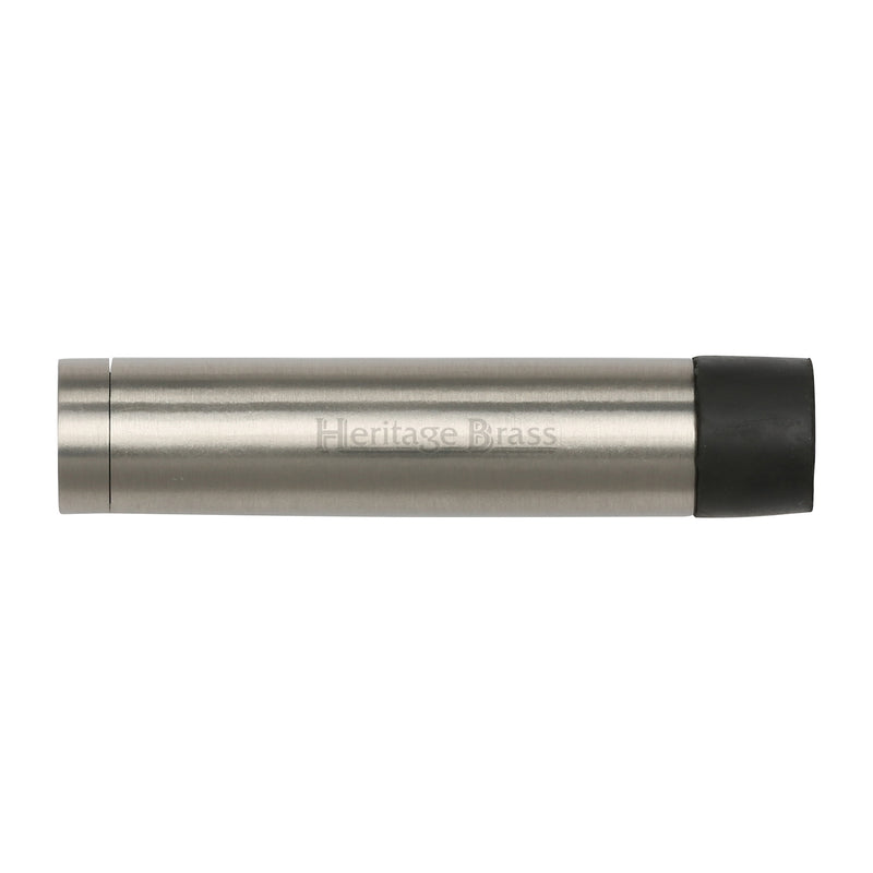 Heritage Brass Cylindrical Door Stop Without Rose 64mm Satin Nickel Finish - V1081 64-SN