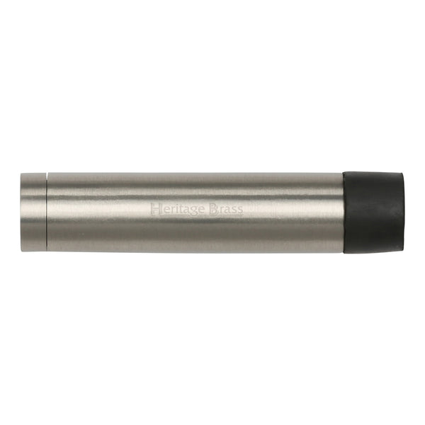 Heritage Brass Cylindrical Door Stop Without Rose 76mm Satin Nickel Finish - V1081 76-SN
