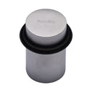 Heritage Brass Round Door Stop Satin Chrome finish
 - V1083-SC