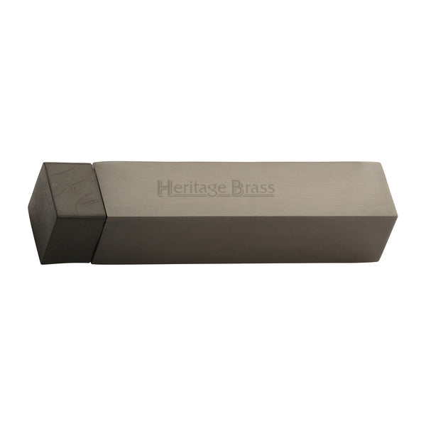 Heritage Brass Door Stop Square Wall Mounted Design Matt Bronze Finish - V1084-MB