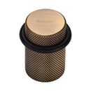 Heritage Brass Round Door Stop Knurled Antique Brass finish
 - V1085-AT