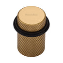 Heritage Brass Round Door Stop Knurled Satin Brass finish
 - V1085-SB