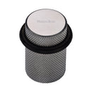 Heritage Brass Round Door Stop Knurled Satin Chrome finish
 - V1085-SC