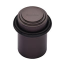 Heritage Brass Round Door Stop Stepped Matt Bronze finish
 - V1086-MB