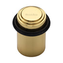 Heritage Brass Round Door Stop Stepped Polished Brass finish
 - V1086-PB
